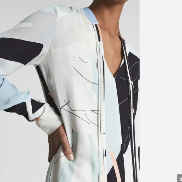 Reiss Rosa Abstract Print Dress - Picture 2 of 5